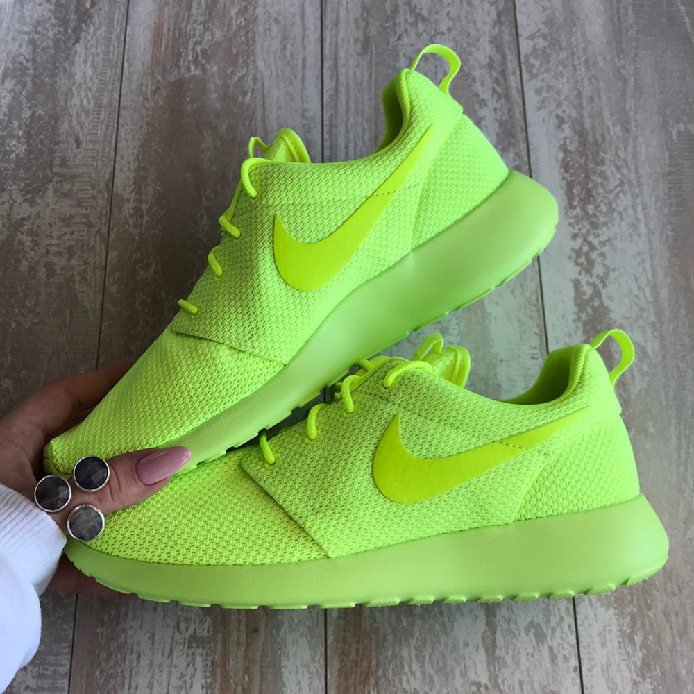 NWT Nike ID neon yellow custom - Picture 3 of 7